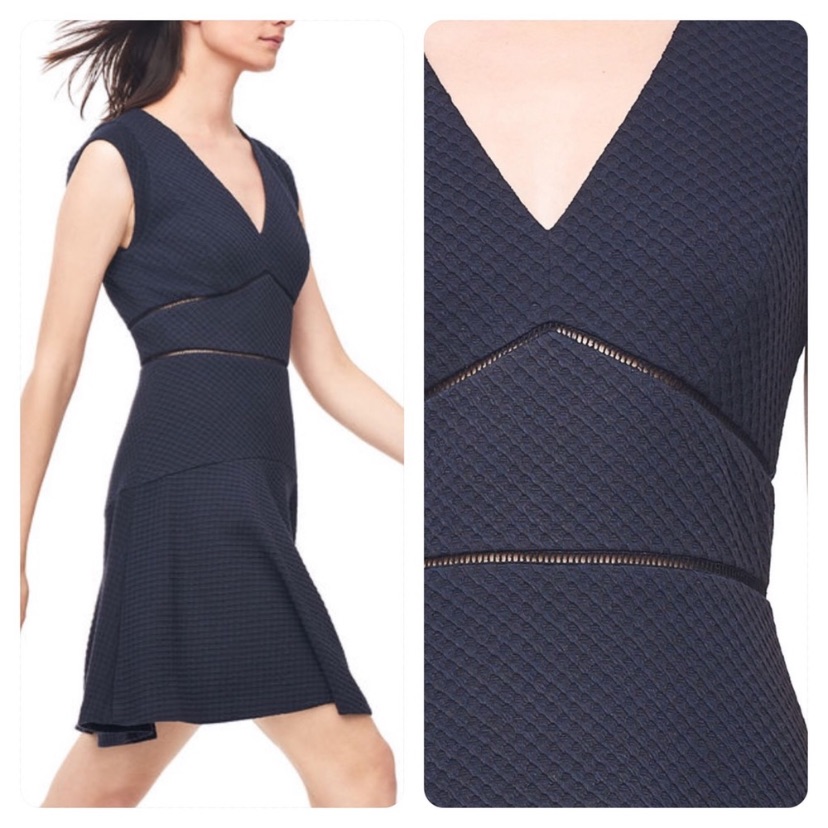 Rebecca Taylor Navy Blue Taylor Dress